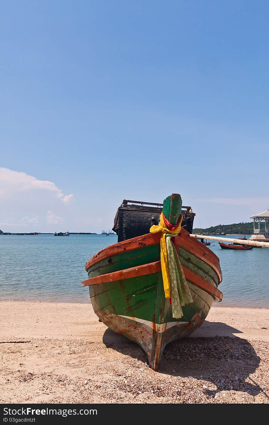 Wooden Boat On The Beach