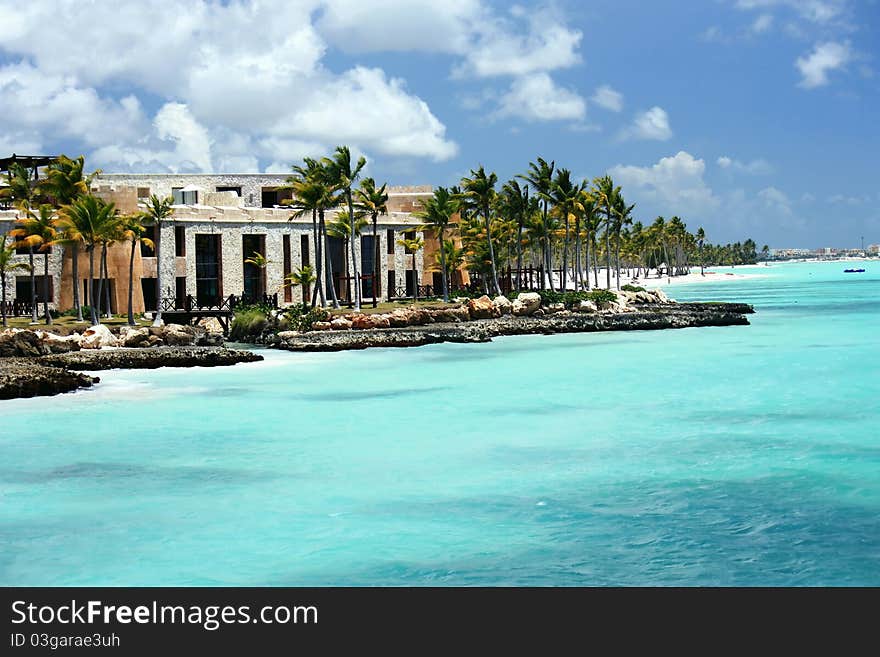 Tropical Sunny Ocean Coastline