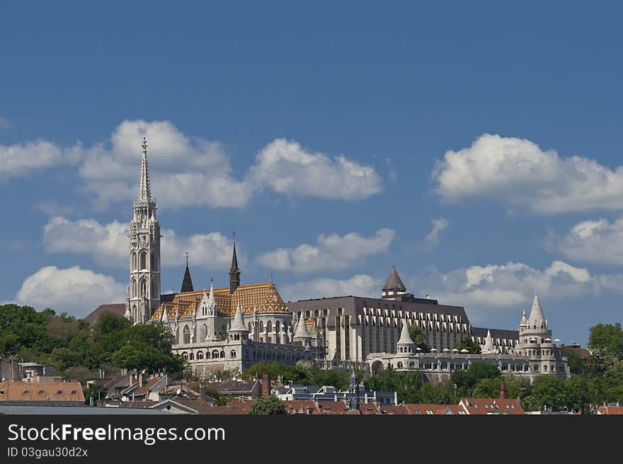 The Matthias church and Fishermen Bastion in Budapest, Hungary