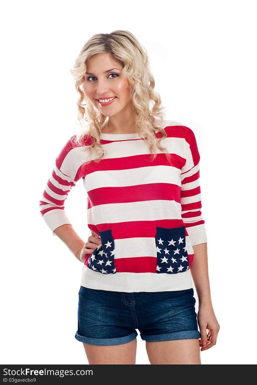 Sexy American-dressed Girl