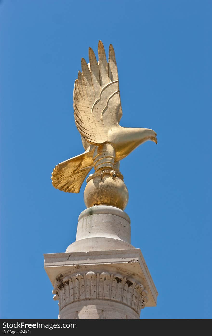 The golden falcon in Malta. The golden falcon in Malta