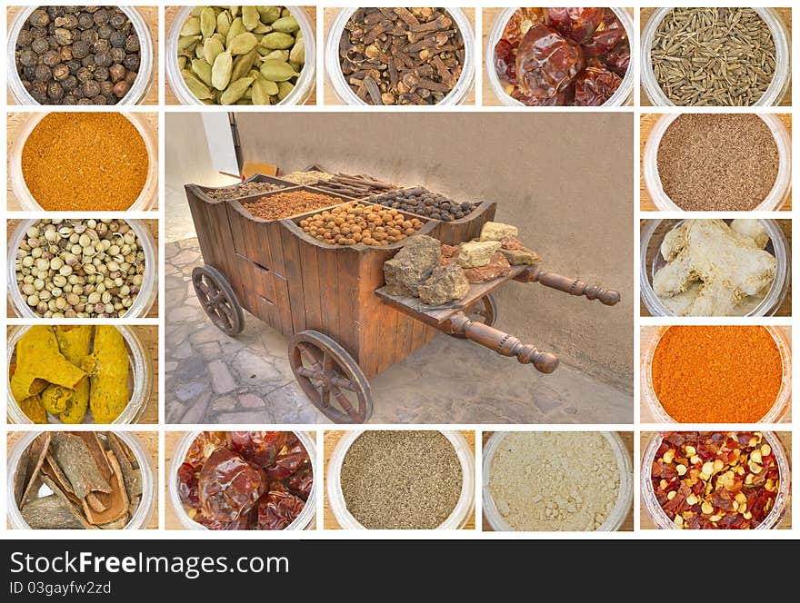 Photo of various spices all over the world