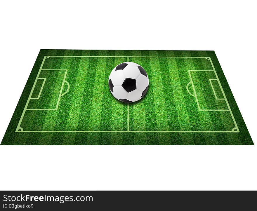 Real green grass soccer field background