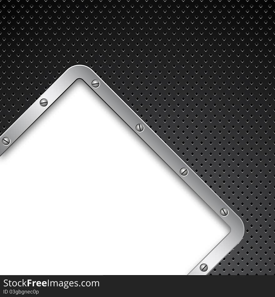 Fantastic metal background. Vector illustration