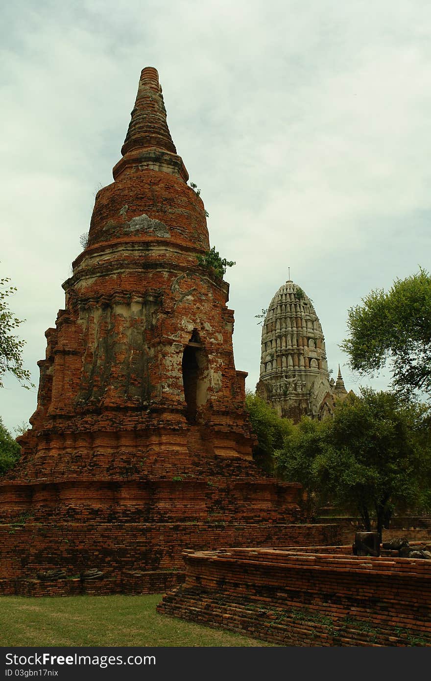 Buddhist temple in Ayutthaya, Thailand