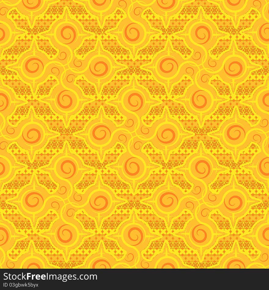 Seamless a pattern with an ornament for a background in a