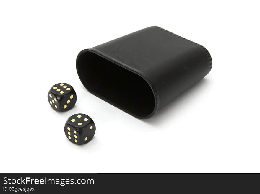 Dice with dice cup