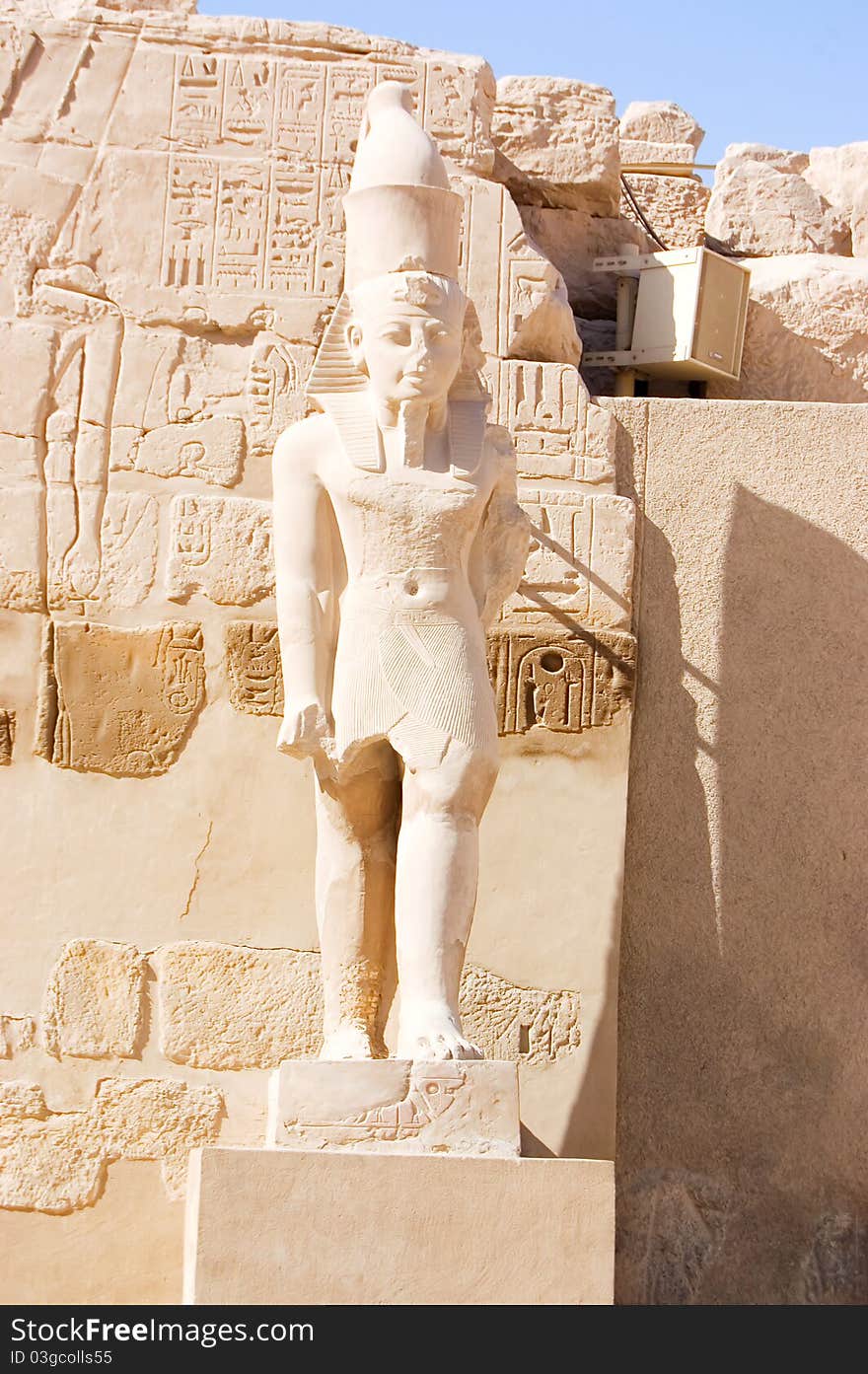 Statues in the ancient temple. Luxor. Egypt