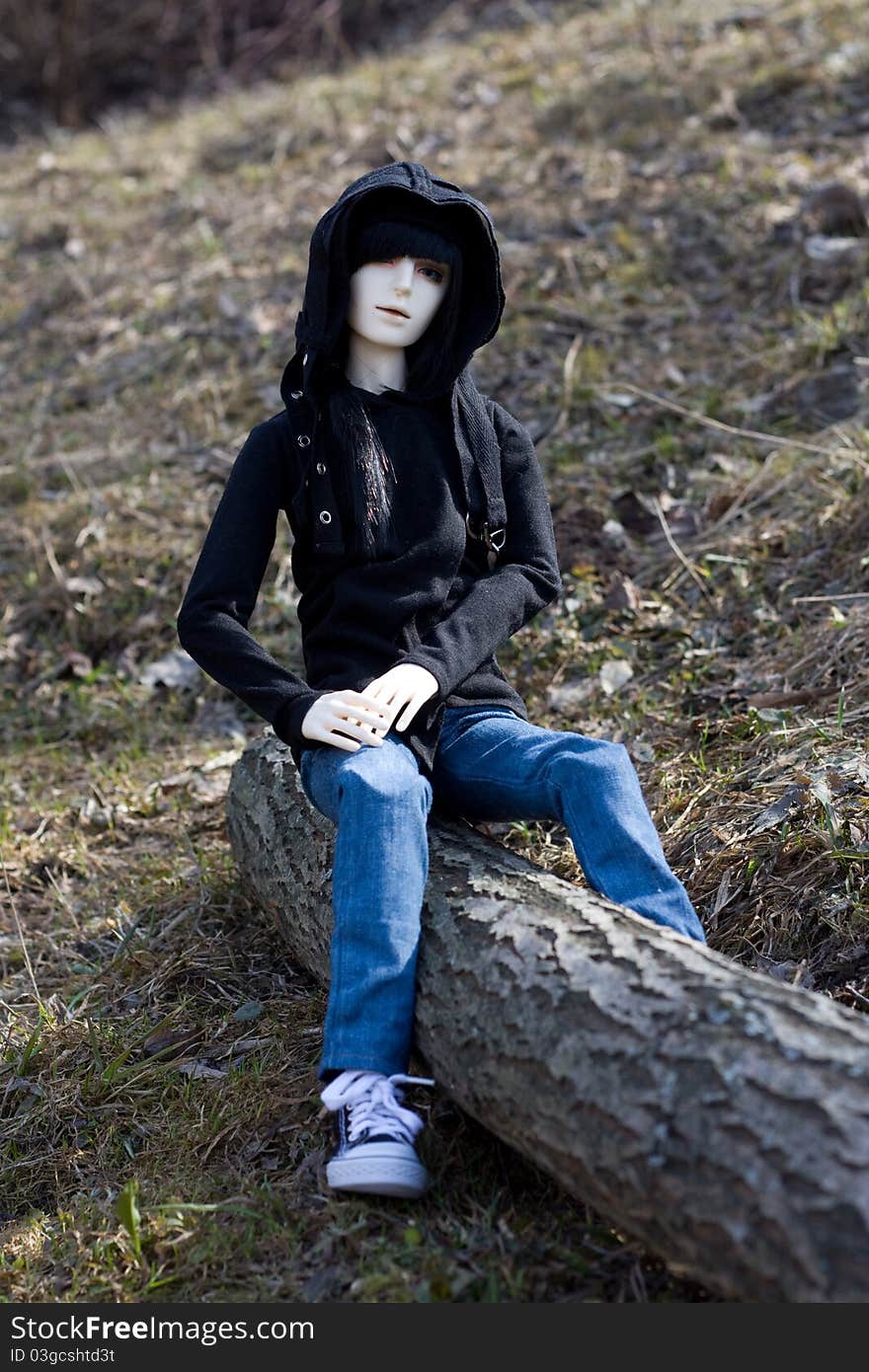 Doll bjd on the nature. Doll bjd on the nature