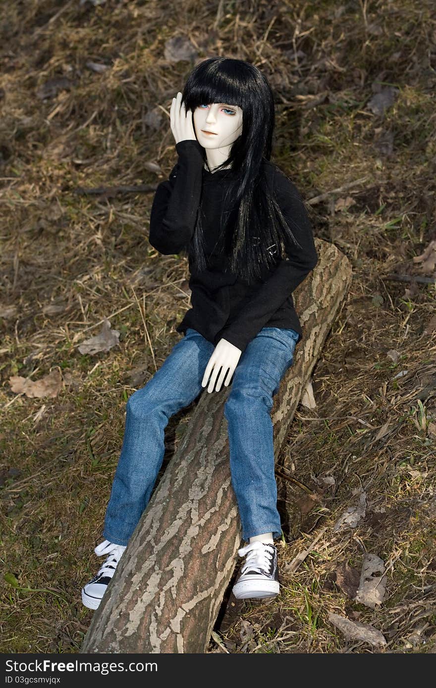 Doll bjd on the nature. Doll bjd on the nature