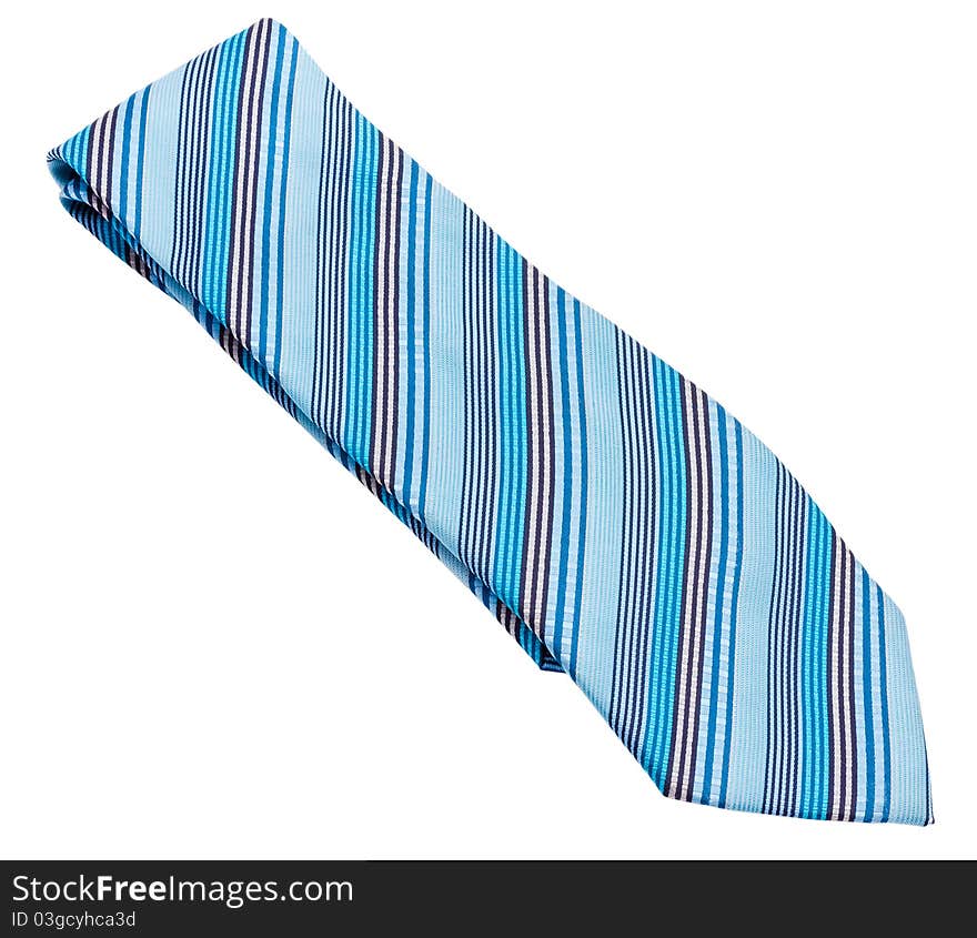 Silk tie isolated on the white background