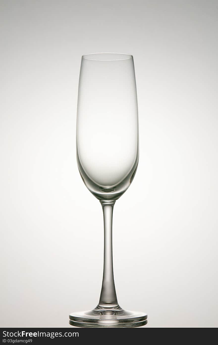 Light and Shadow of champagne glass. Light and Shadow of champagne glass