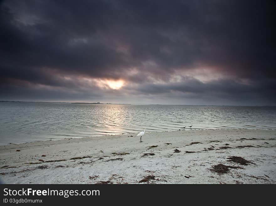 Beach sunsets in southern Florida