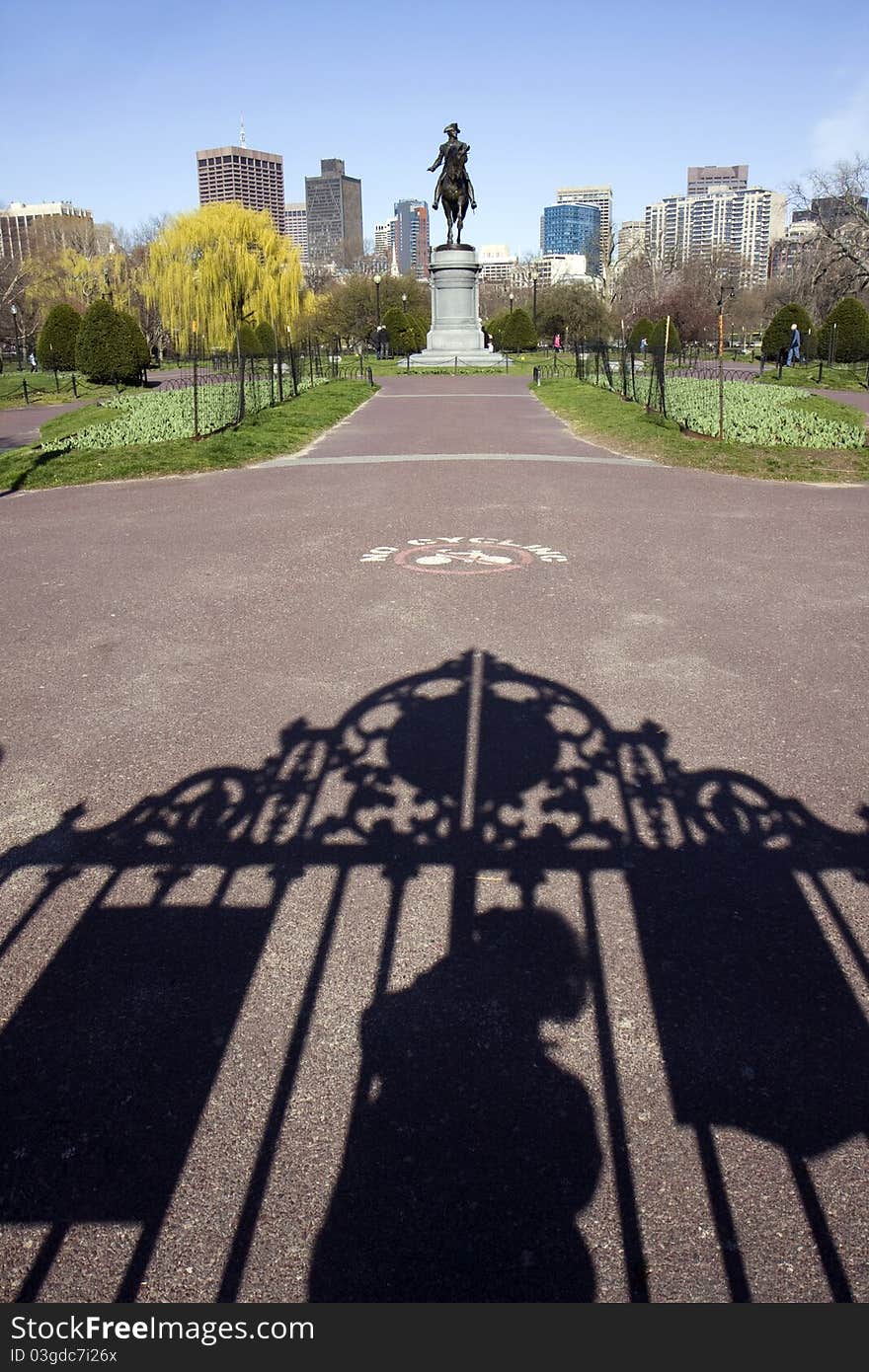 Statue in the Boston Common Public Garden