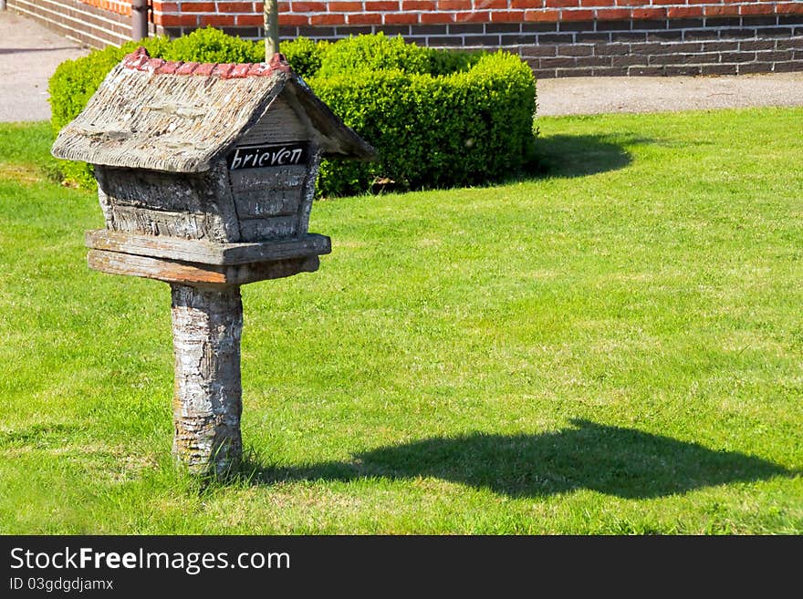 Mailbox in front of the house