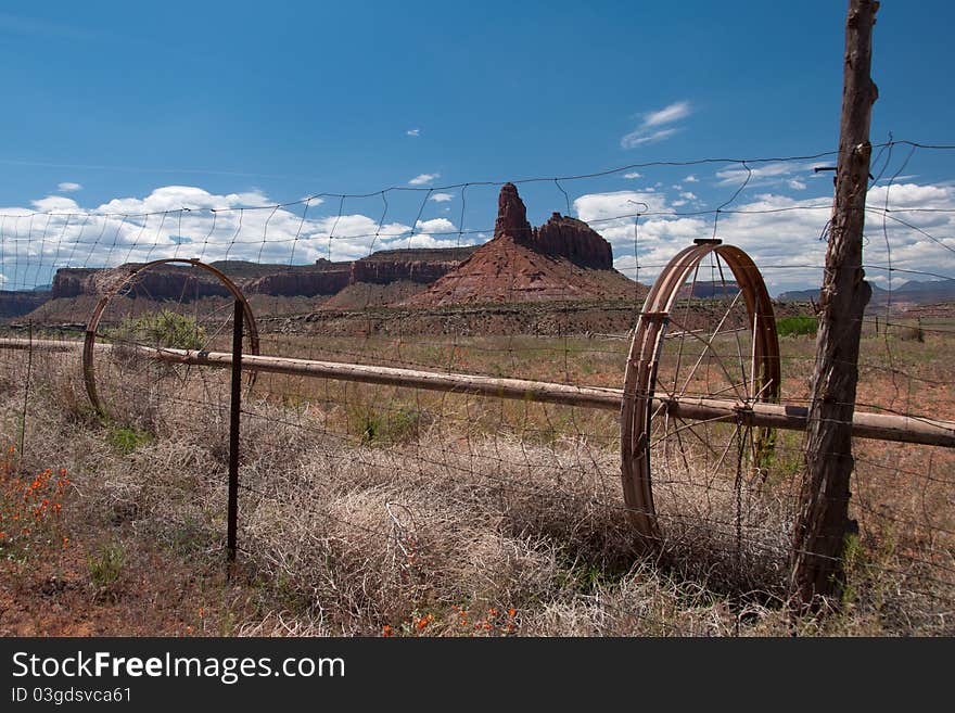 Road 211 to Canyonlands National Park - Needles District, Utah. Road 211 to Canyonlands National Park - Needles District, Utah