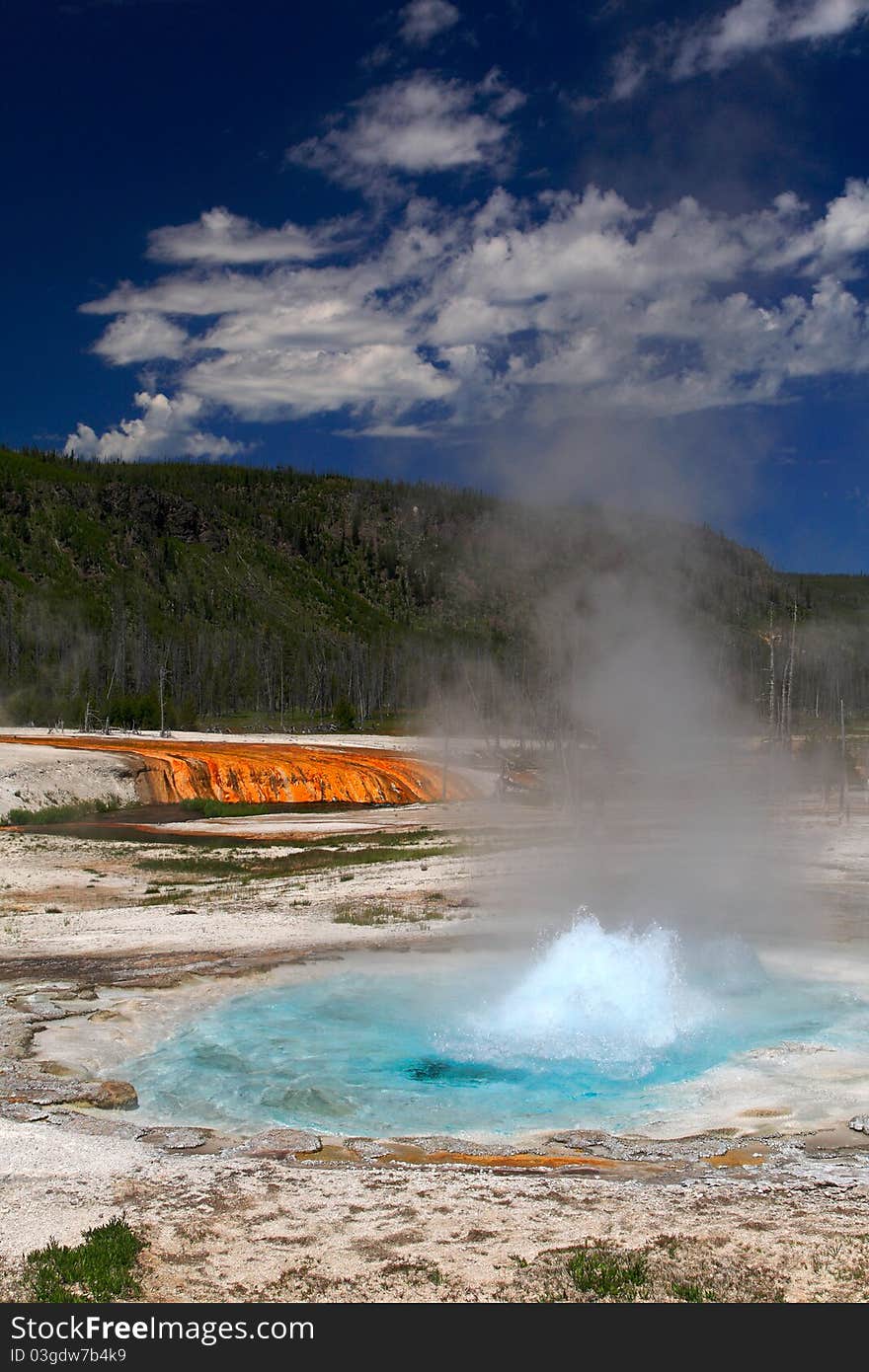 Black Sand Basin Scenic Area in South Yellowstone National Park.