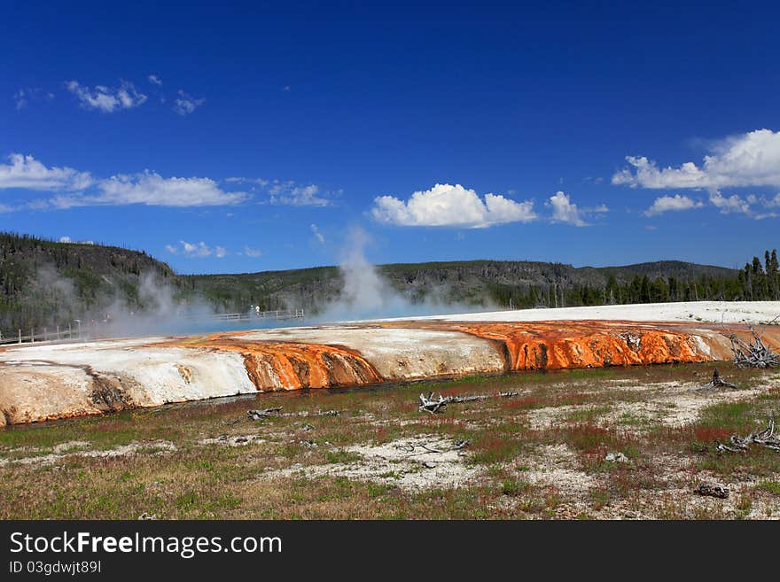 Black Sand Basin Scenic Area in South Yellowstone National Park.