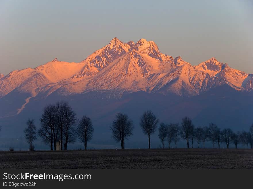 Snowy Mountain Peaks