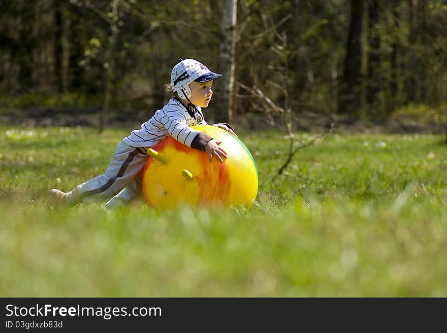 Child on the meadow