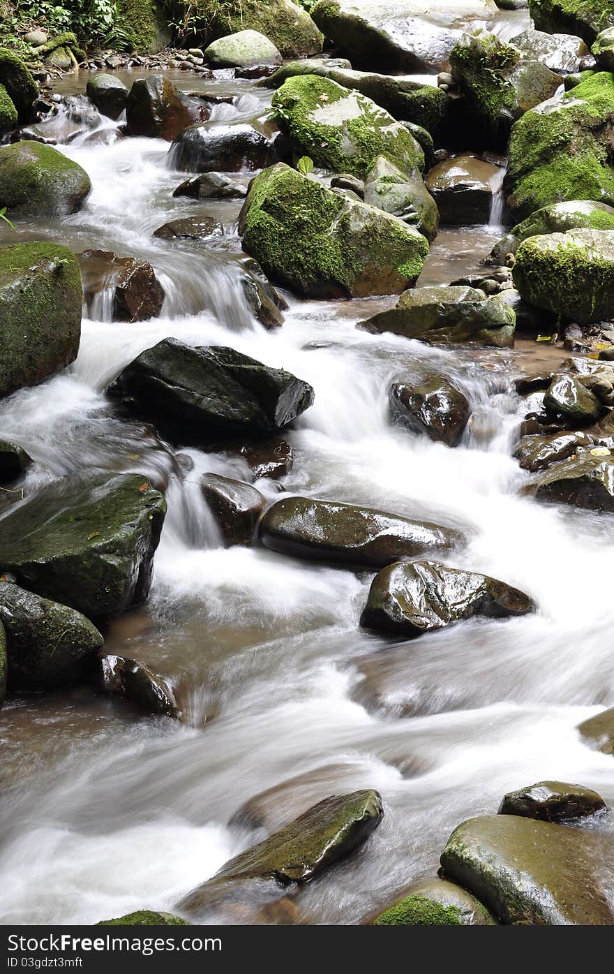 The beauty of flowing water. The beauty of flowing water