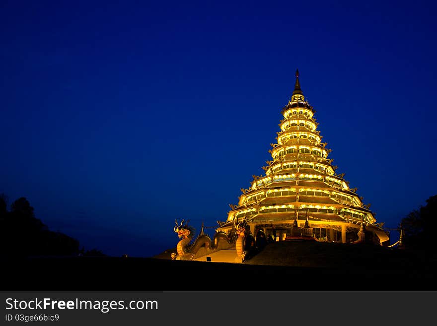 The Asia temple in the north of Thailand. The Asia temple in the north of Thailand