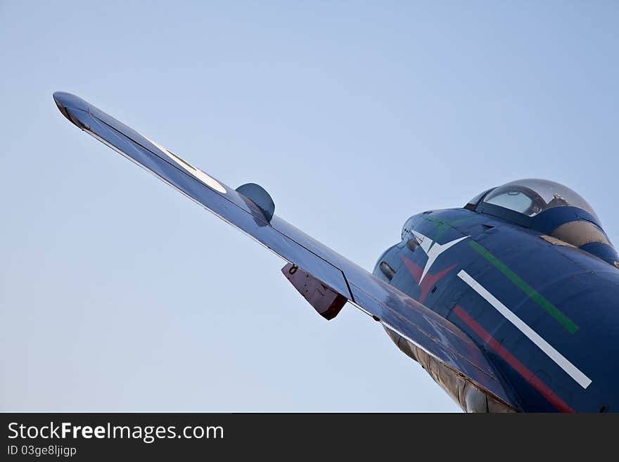 Acrobatic Airplane: Frecce Tricolori team, G91 R model. Acrobatic Airplane: Frecce Tricolori team, G91 R model