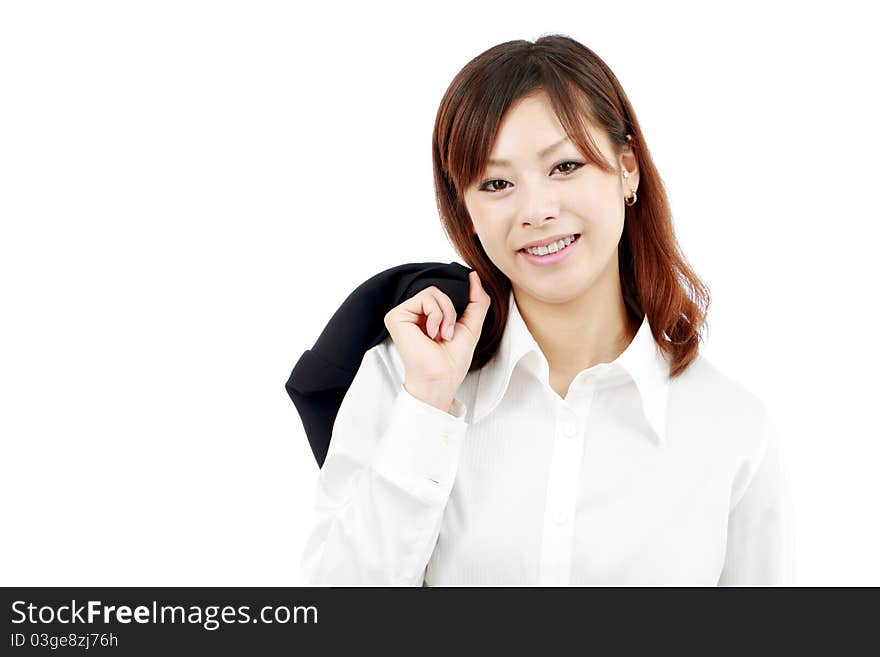 Portrait Of Beautiful Businesswoman Smiling