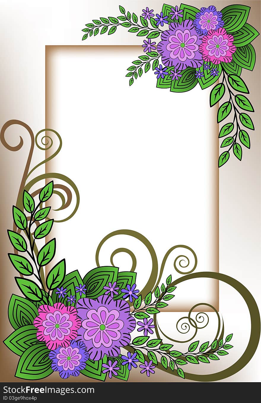 Beautiful vertical frame of the lilac flower composition. Beautiful vertical frame of the lilac flower composition