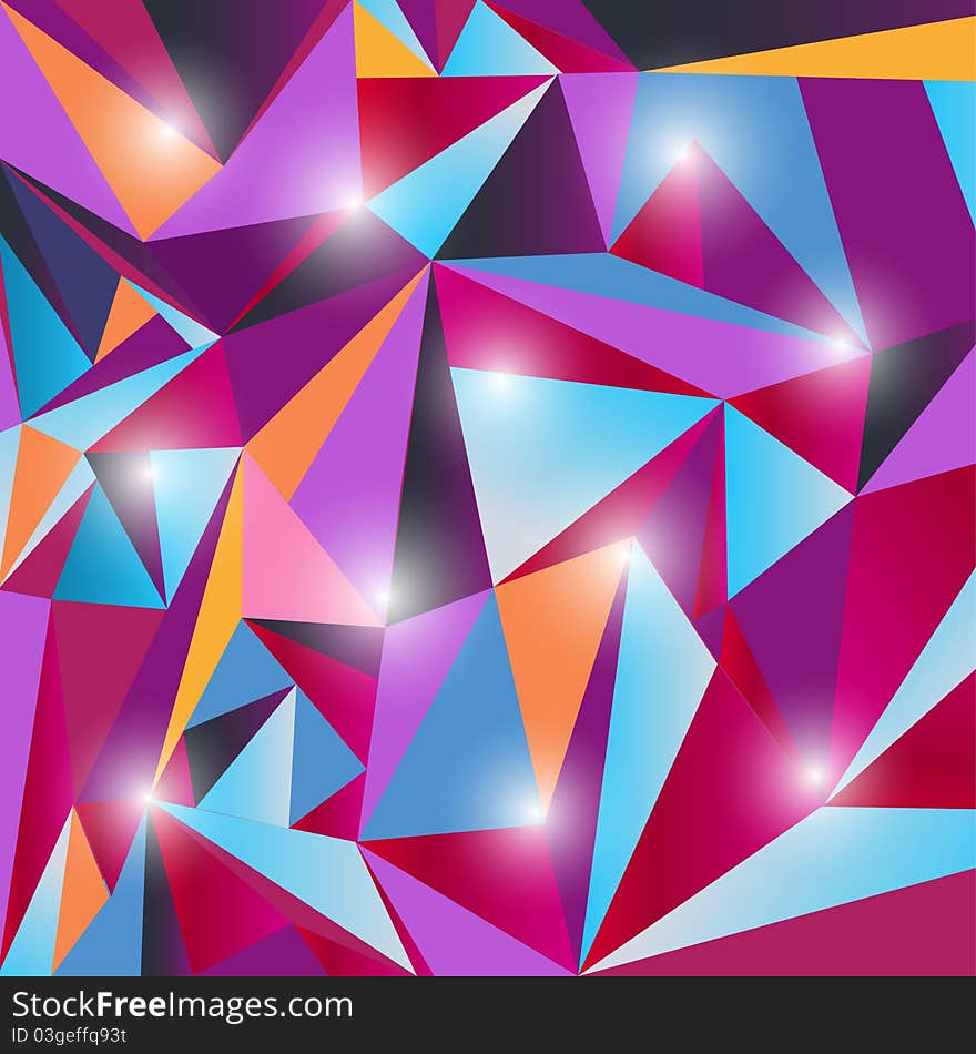 Abstract triangle multicolor texture. Abstract triangle multicolor texture