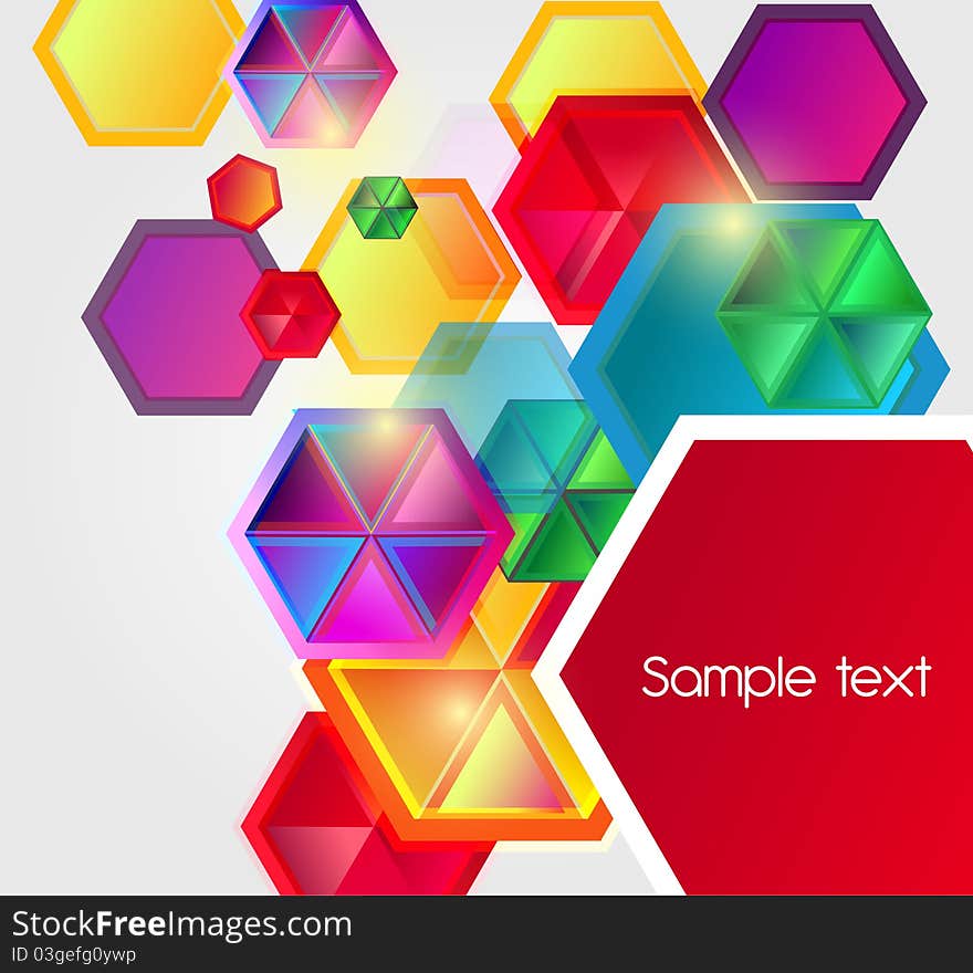 Bright business background with multicolor shapes. Bright business background with multicolor shapes