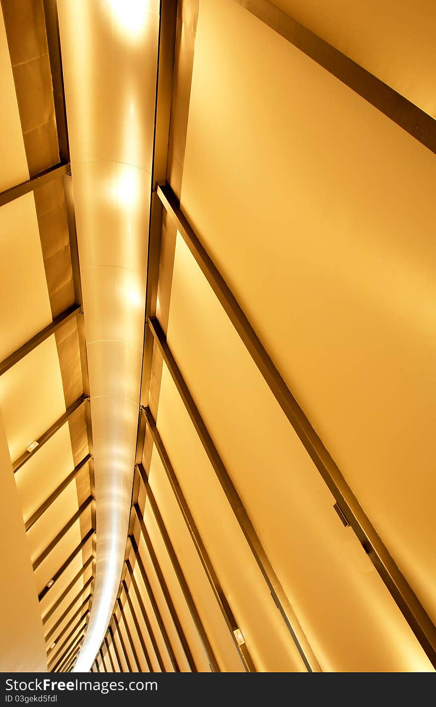 Footbridge indoor perspective (Expo Zaragoza - Spain)