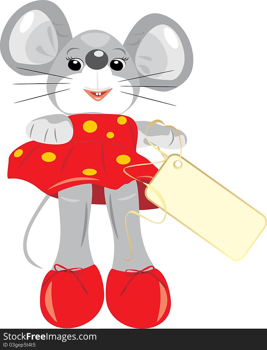 A mouse is children toy. Illustration