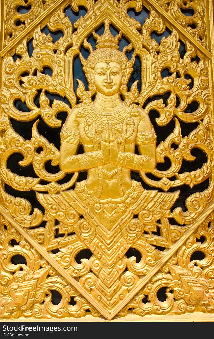 The Themple door at Wang Ma Now Temple , Thailand. The Themple door at Wang Ma Now Temple , Thailand