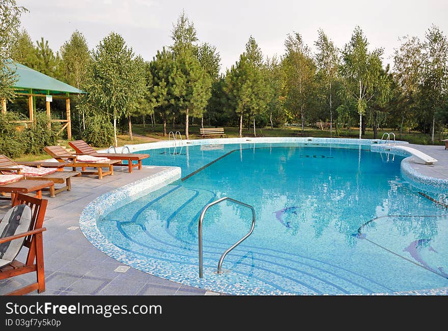 Pool at the hotel