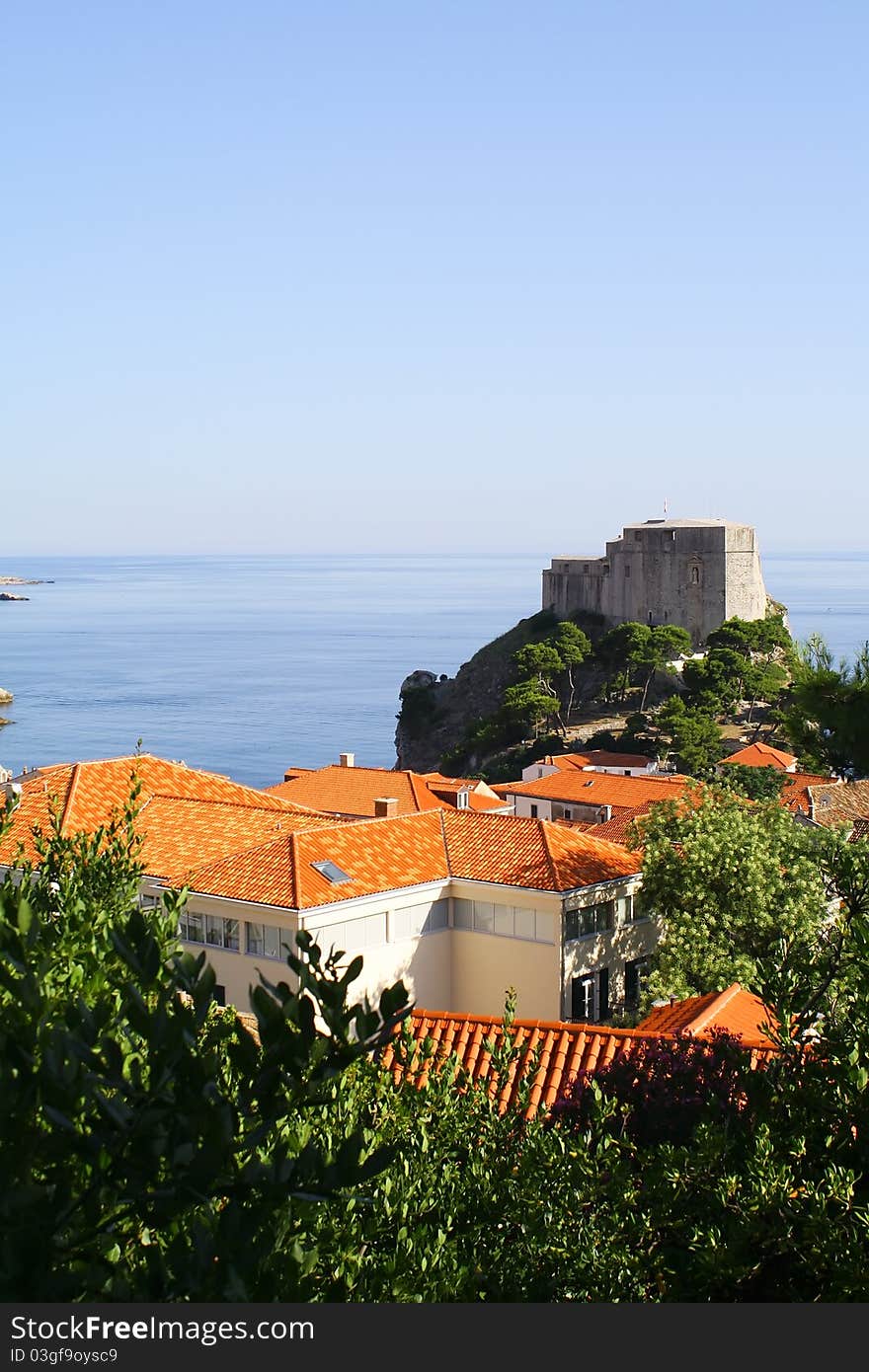 Croatia, Dubrovnik, view from the top