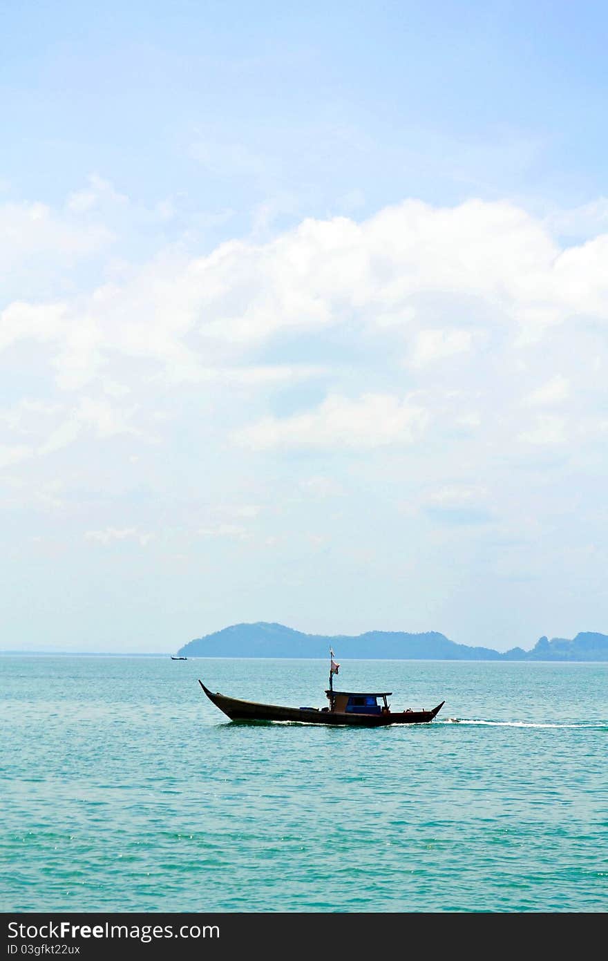 Ship at sea thailand