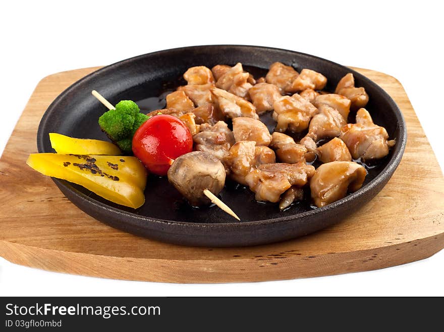 Teriyaki chicken with vegetables