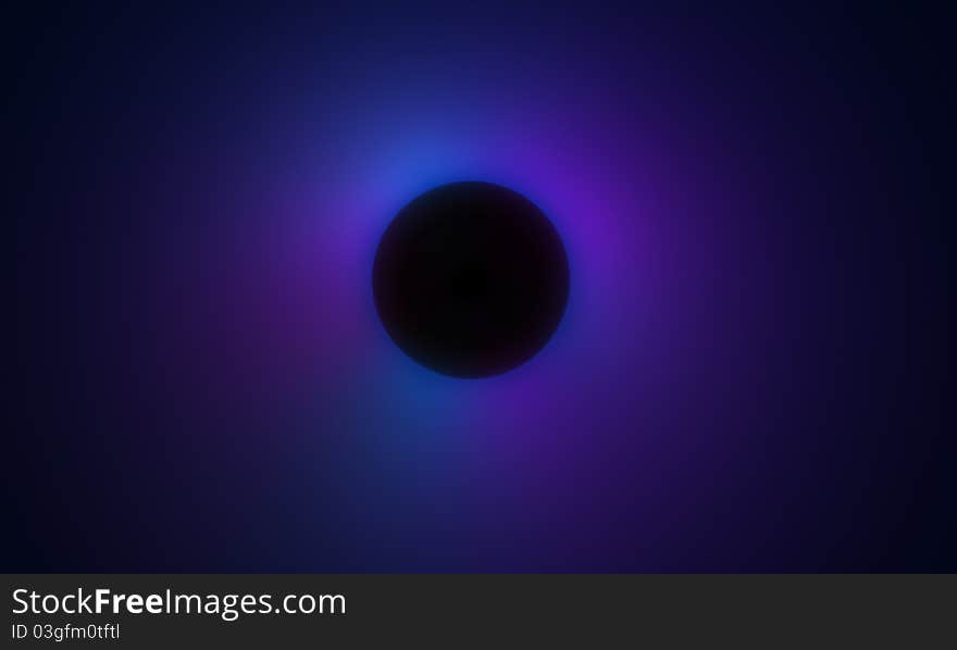 Rendering 3d of an artistic eclipse colored in blue, magenta and cyan. Rendering 3d of an artistic eclipse colored in blue, magenta and cyan.