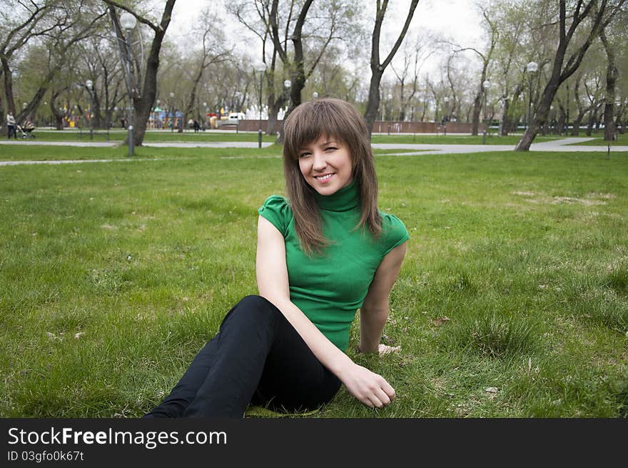 Young girl in the park