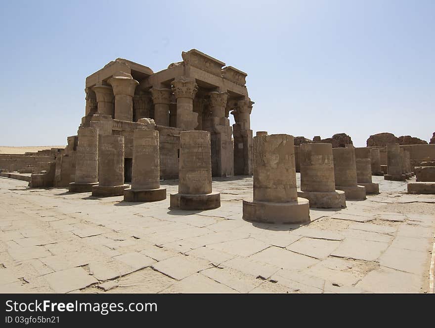 Entrance to the temple at Kom Ombo