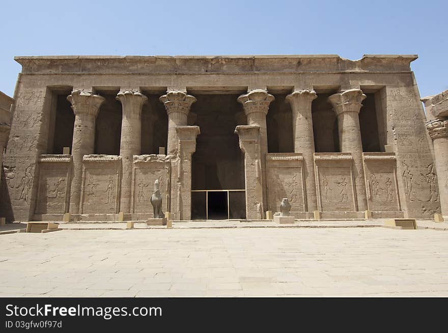 Entrance to the temple at Edfu