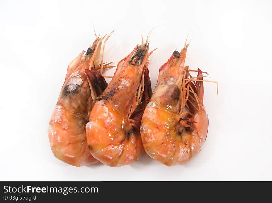 Cooked prawn is tasty and delicious seafood.