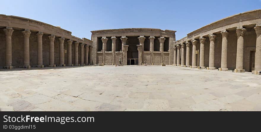 Entrance to the temple at Edfu