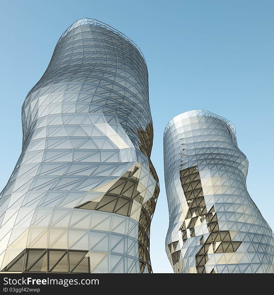 Abstract architecture towers