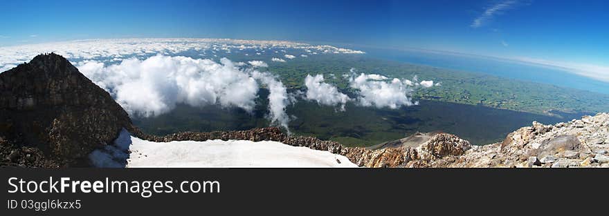 View from Mount Taranaki, New Zealand. View from Mount Taranaki, New Zealand