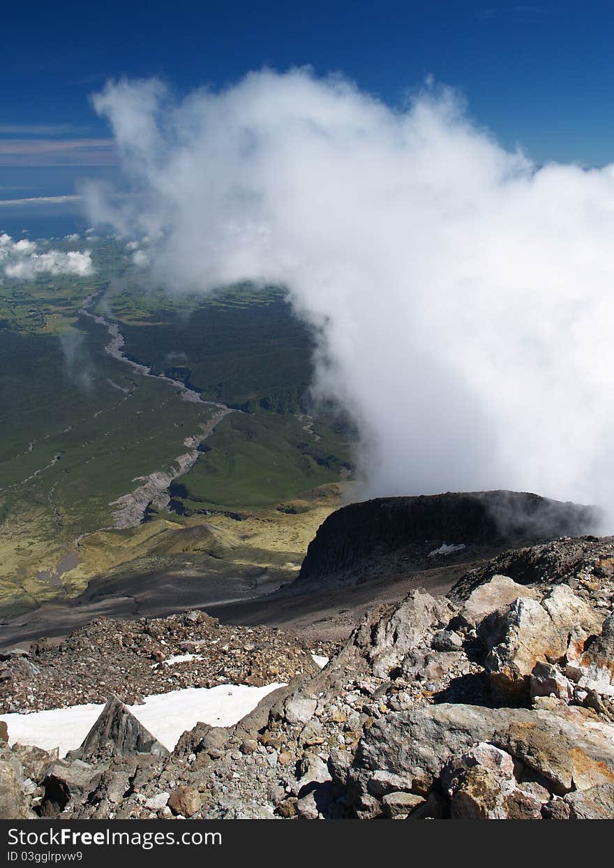 View from Mount Taranaki, New Zealand. View from Mount Taranaki, New Zealand