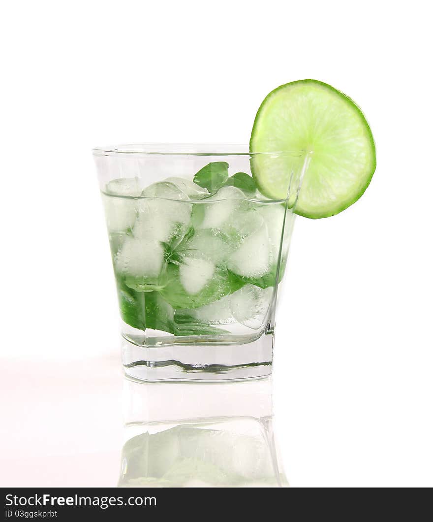 Mojito drink isolated on white background. Mojito drink isolated on white background