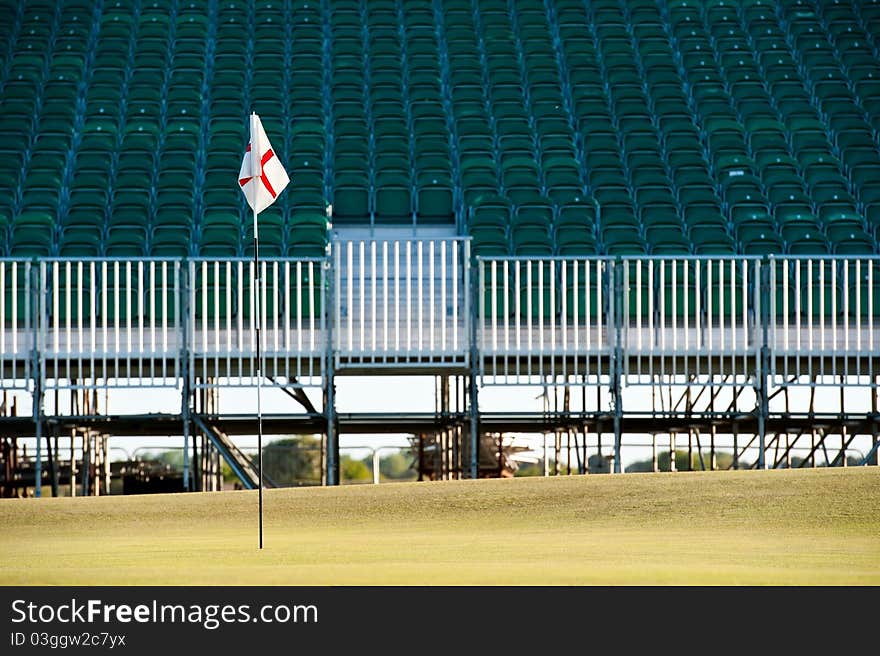 Open Golf 2011 18th green and grandstand