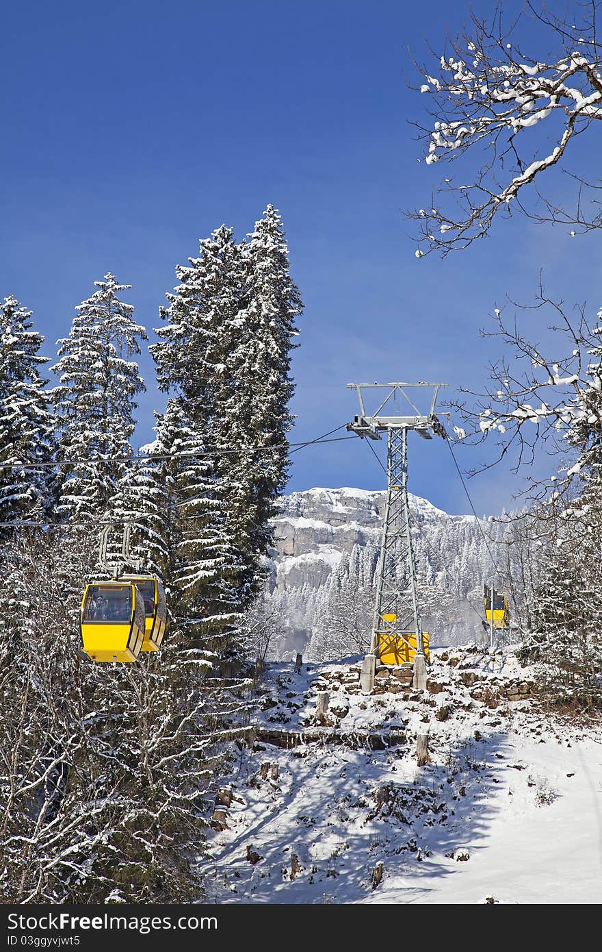 Winter in alps